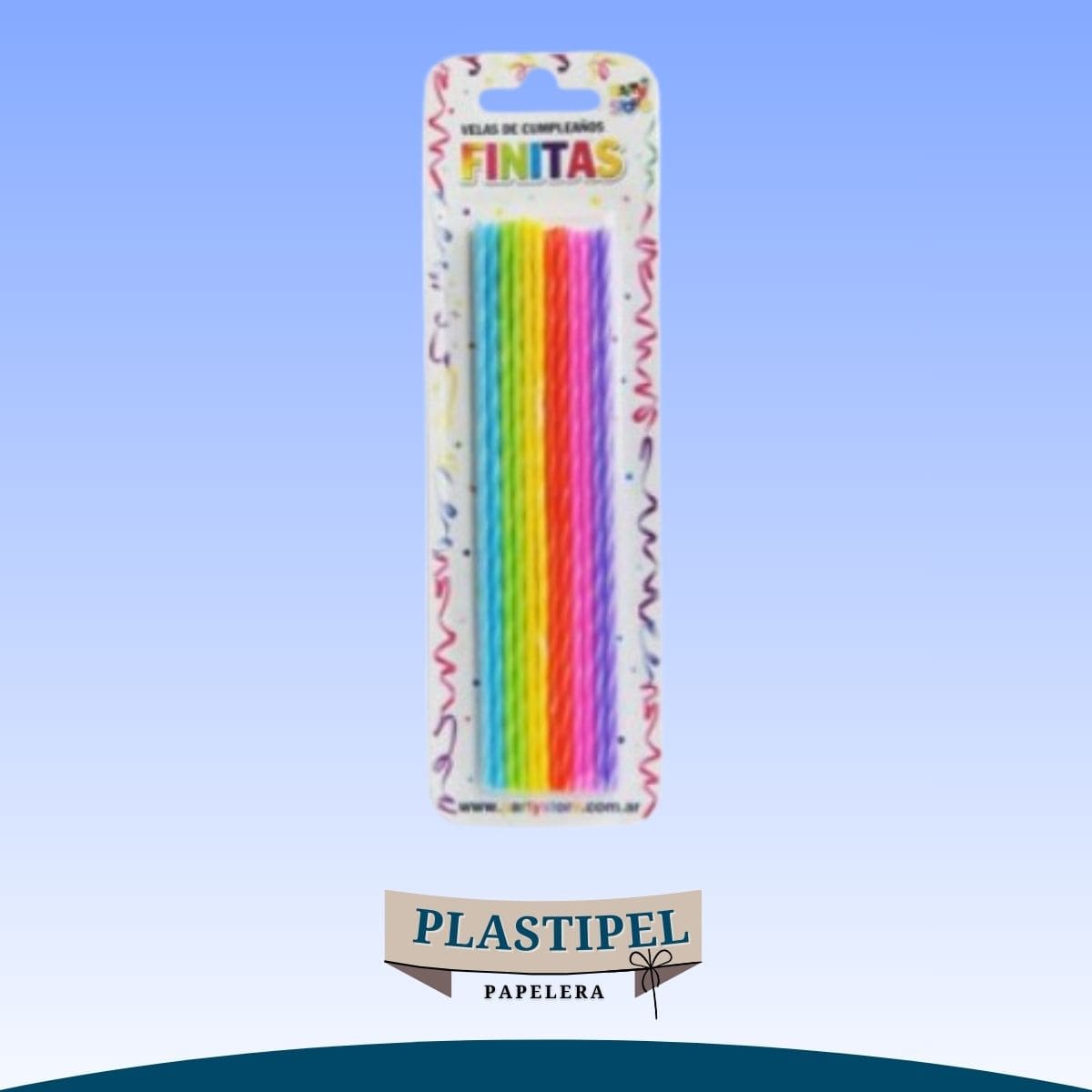 Velas Finitas 17cm x24u Multicolor